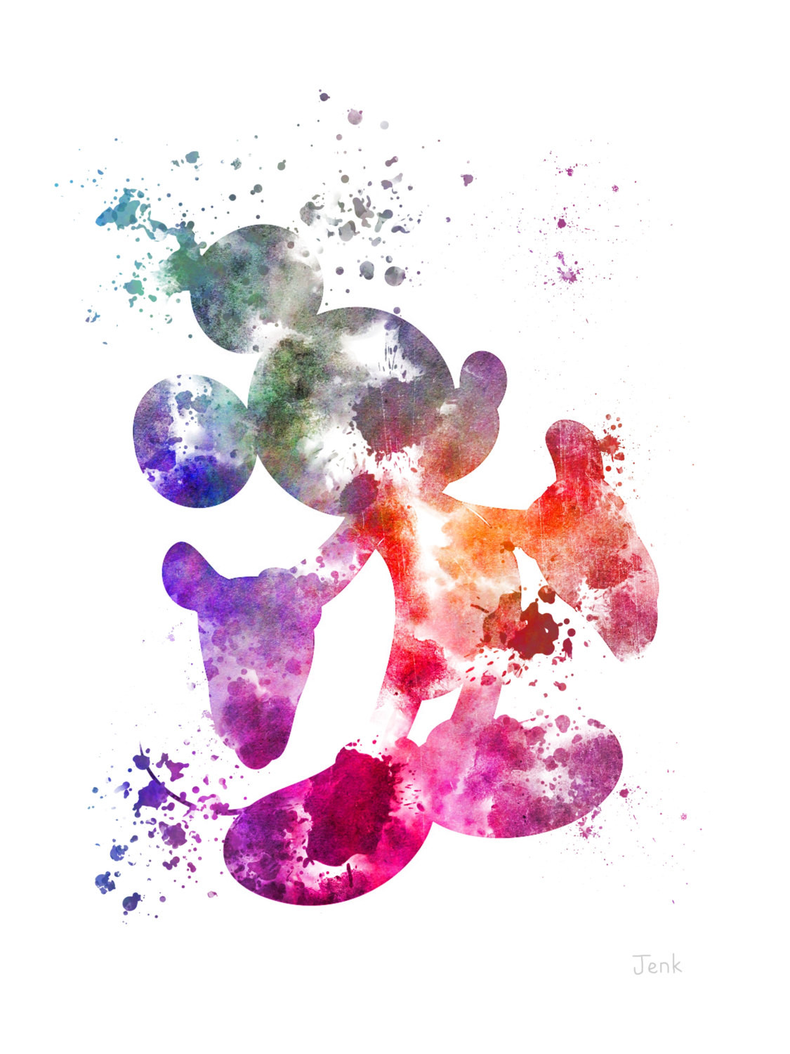 Mickey Mouse Watercolor at GetDrawings | Free download