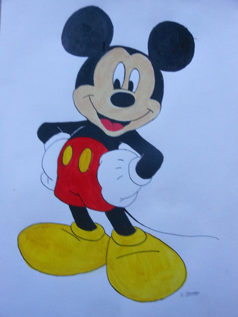 Mickey Mouse Watercolor at GetDrawings | Free download