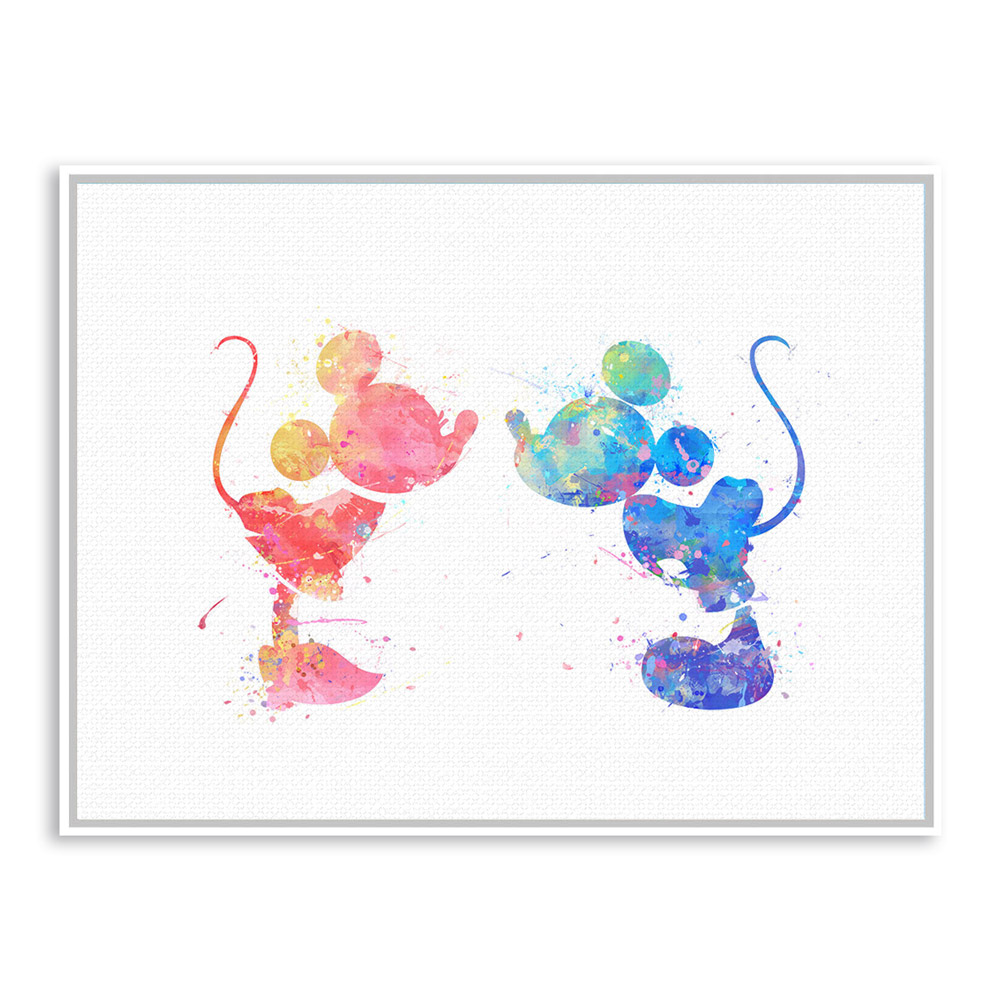 1000x1000 Original Watercolor Mickey Mouse Wedding Decoration Love Couple