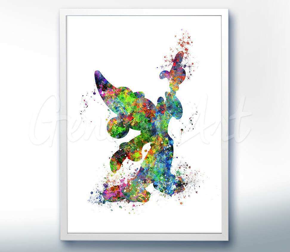 972x842 Disney Wall Decor Unique Disney Sorcerer Mickey Mouse Watercolor