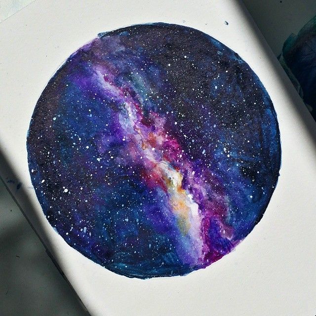 Milky Way Watercolor at GetDrawings | Free download