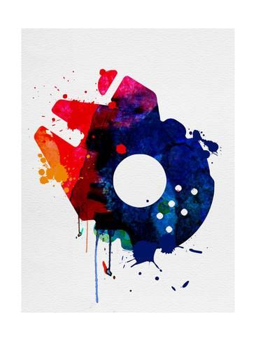 366x488 Millennium Falcon Watercolor Cartoon Prints By Lora Feldman