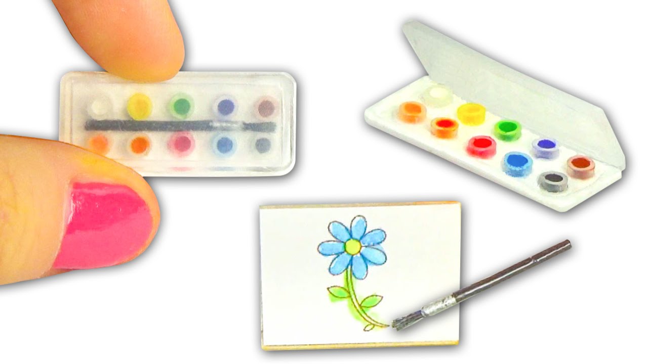 1280x720 Miniature Watercolor Set Diy (Actually Works!)
