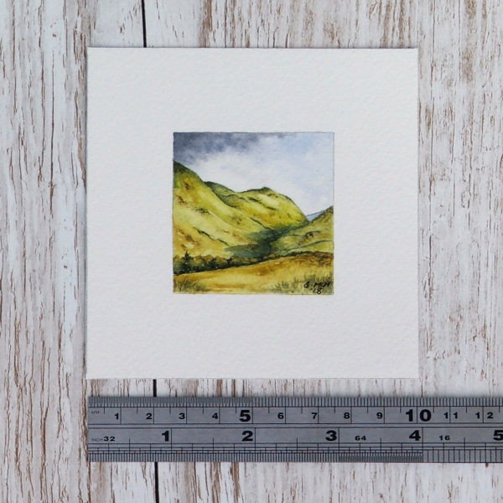 1600x1600 Miniature Watercolour Painting Of Scotland