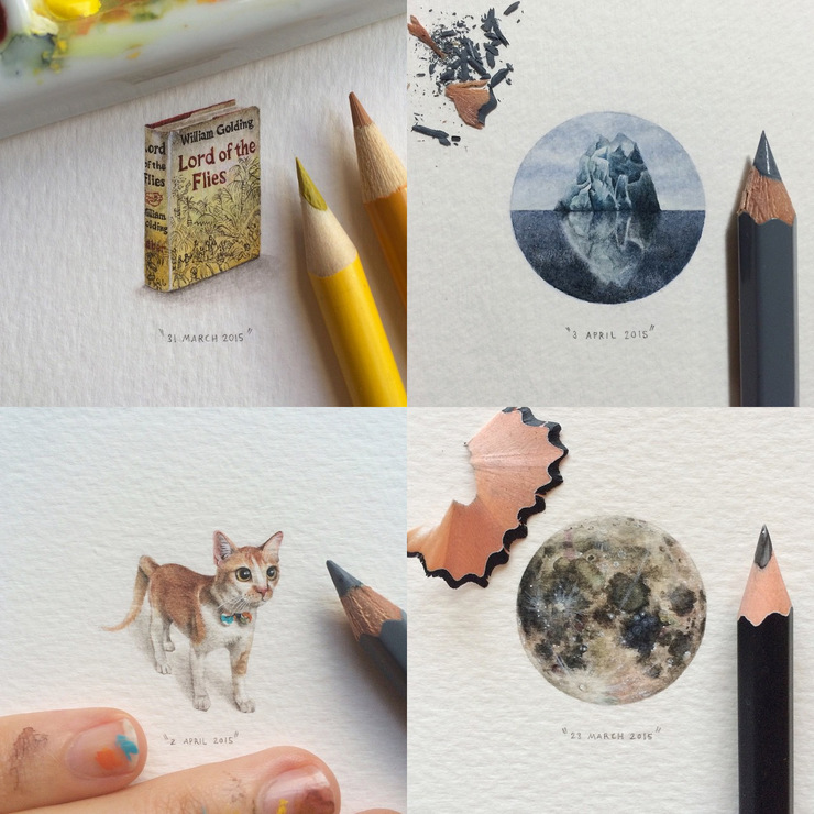740x740 Detailed Miniature Watercolor Paintings By Lorraine Loots 06