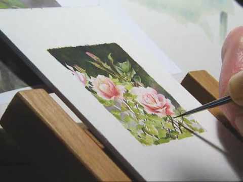 480x360 Flower Painting In Miniature