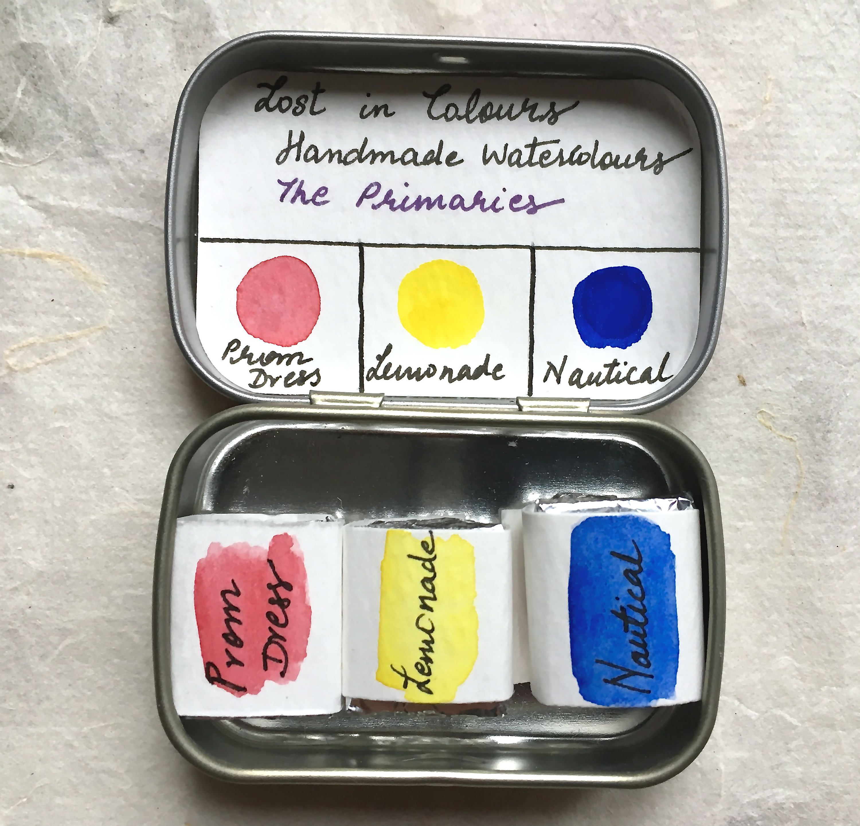 3000x2883 The Primaries Minimal Watercolor Palette