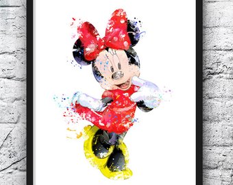 340x270 Mickey Watercolor Etsy Au