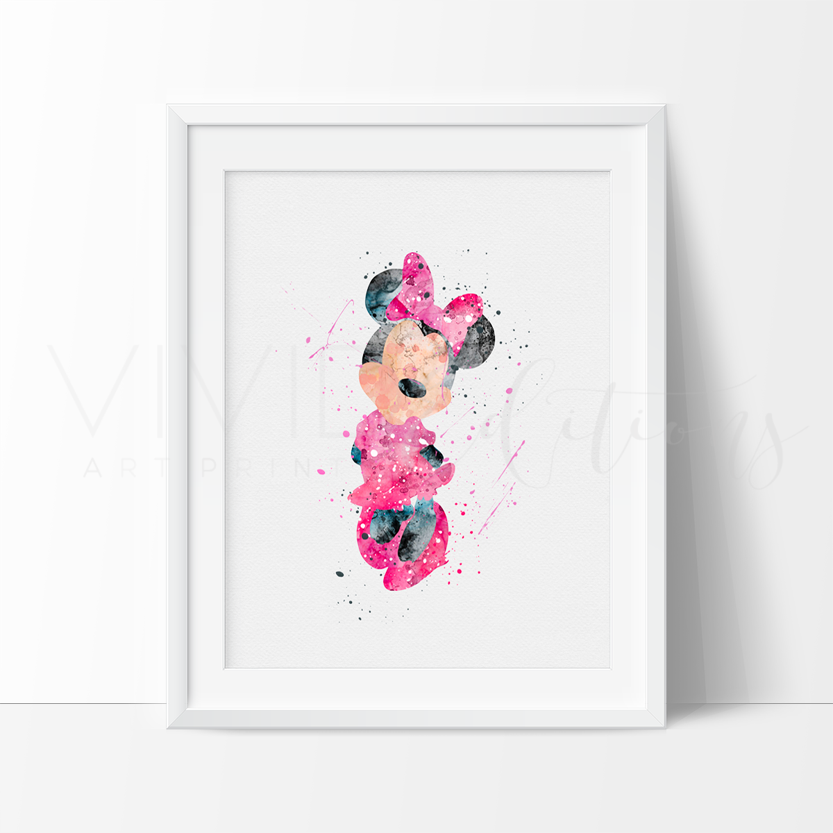 1200x1200 Minnie Mouse Watercolor Nursery Art Print, Kids Wall Art Decor Ebay