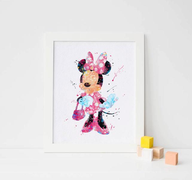 Minnie Mouse Watercolor at GetDrawings | Free download