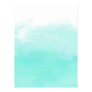 307x307 Mint Green Watercolor Postcards Zazzle Au