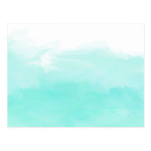 307x307 Mint Green Watercolor Postcards Zazzle
