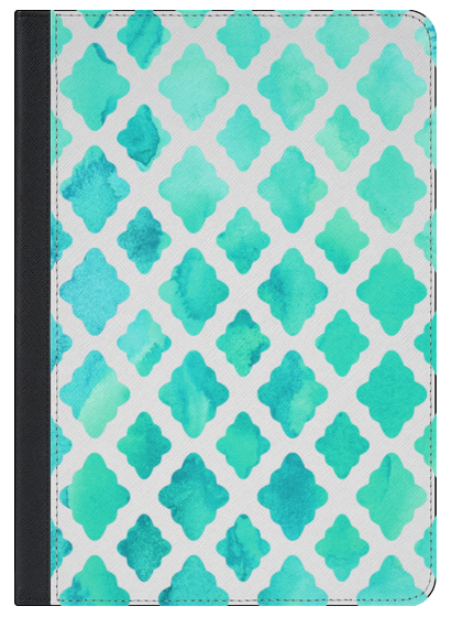 411x560 Mint Green Watercolor Diamond Pattern