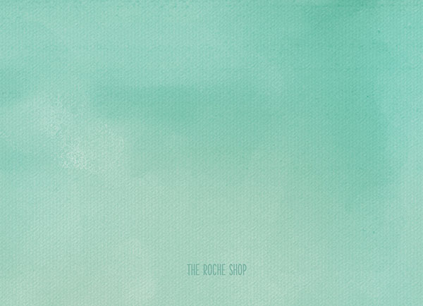 600x434 Mint Watercolor Wedding Announcements