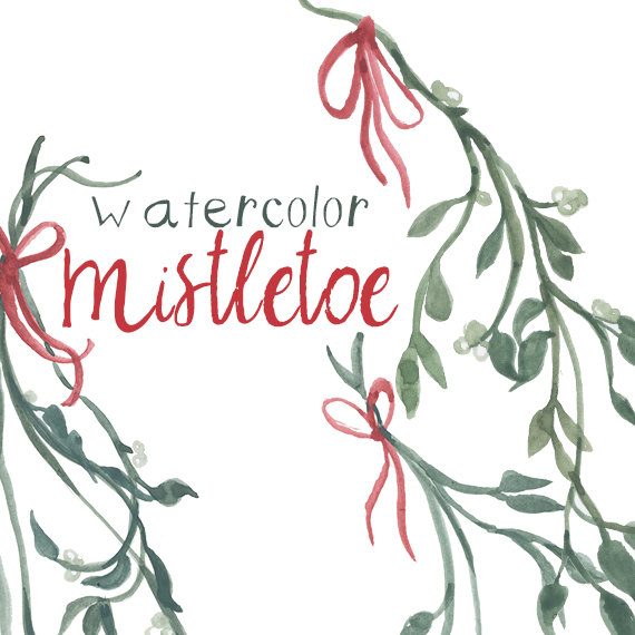 570x570 Mistletoe Clipart Design ~ Frames ~ Illustrations ~ Hd Images