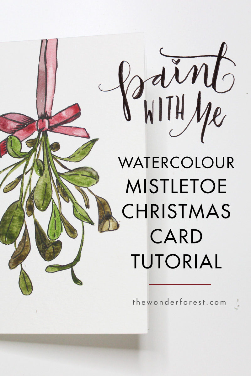 800x1200 Paint With Me Mistletoe Watercolour Christmas Card Tutorial