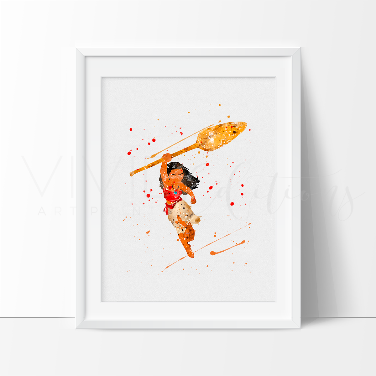 1200x1200 Moana 2 Watercolor Art Print