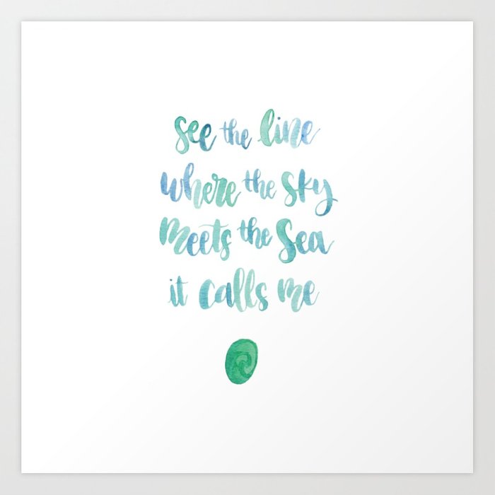 700x700 Moana Watercolor Art Print By Fantasylandliving Society6