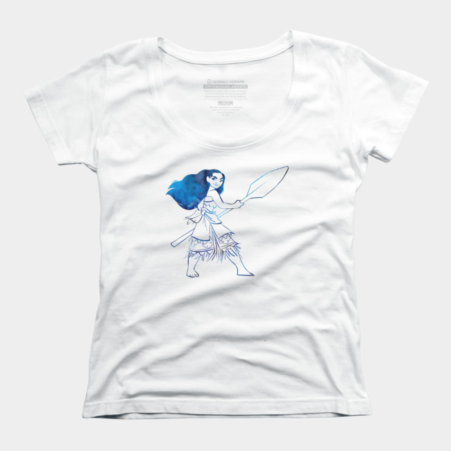 650x650 Moana Watercolor T Shirt By Disney Design By Humans