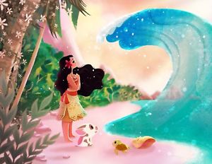 300x232 Disney Wonderground Gallery Ocean Is Calling Moana Print By