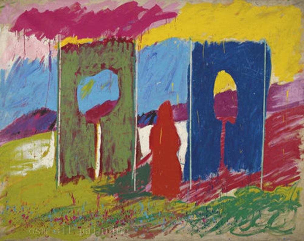 1000x794 Handmade Calligraphy Modern Abstract Watercolor Wall Art Canvas