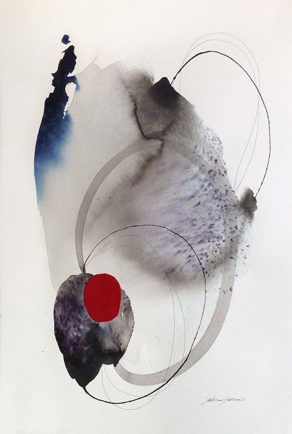 570x848 Abstract Art, Original Watercolor Painting, Modern Art, Abstract