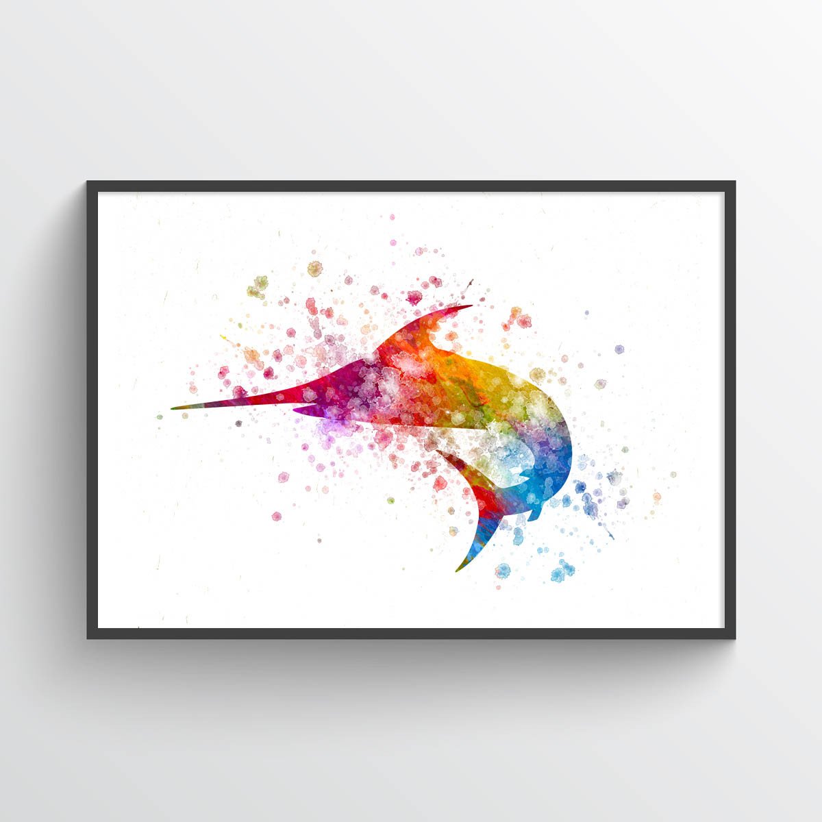 1200x1200 Marlin Watercolor Art Print