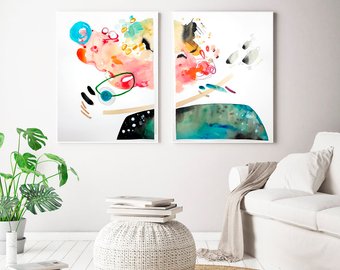 340x270 Abstract Art Modern Etsy