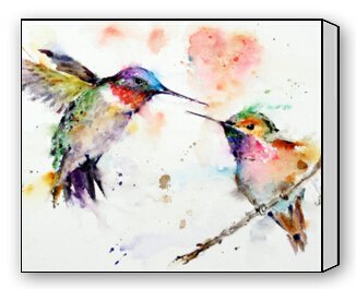 326x265 Modern Artwork Giclee Canvas Prints Hummingbird