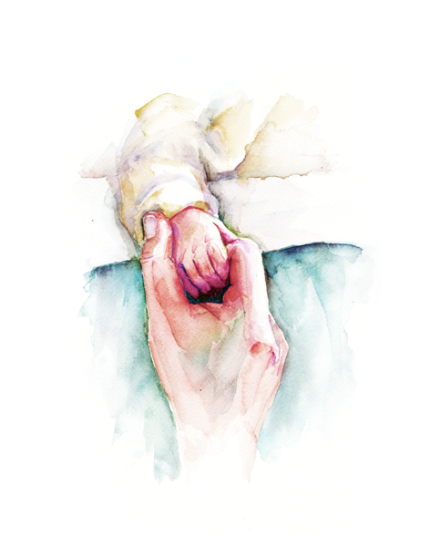 472x600 Holding Hands Print Lyon Road Art