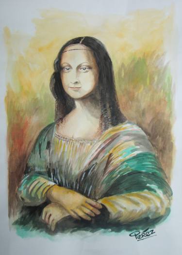 375x526 La Monalisa Drawing By Ricardo Perez Uribe Saatchi Art