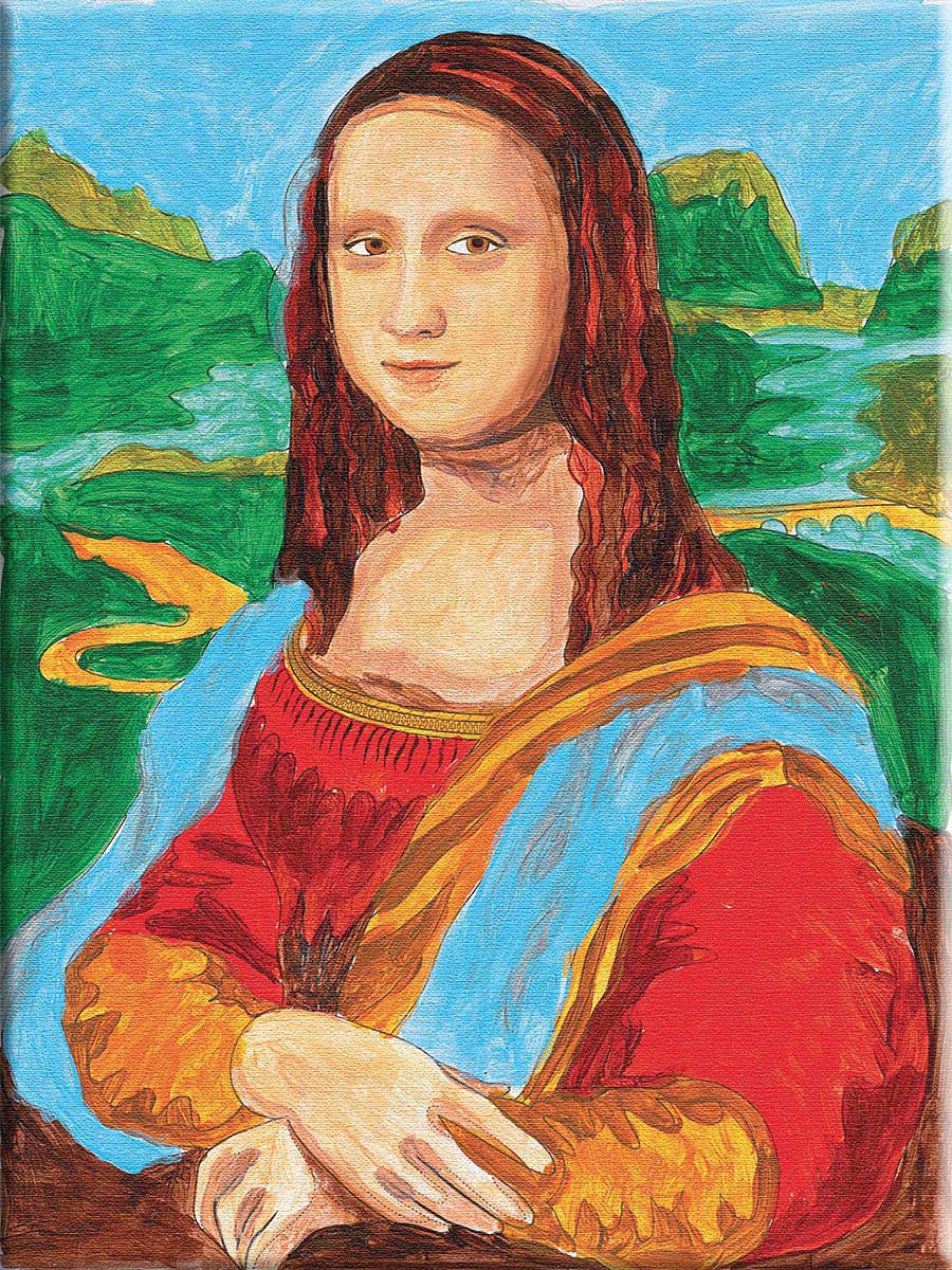 900x1200 Paint By Number Museum Series The Mona Lisa