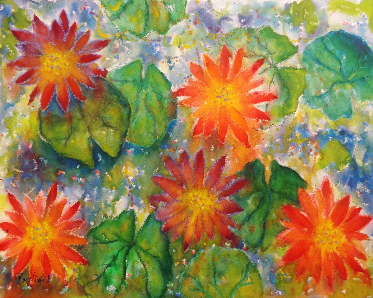 1200x960 Ode To Monet Water Lilies Barb Toland Art