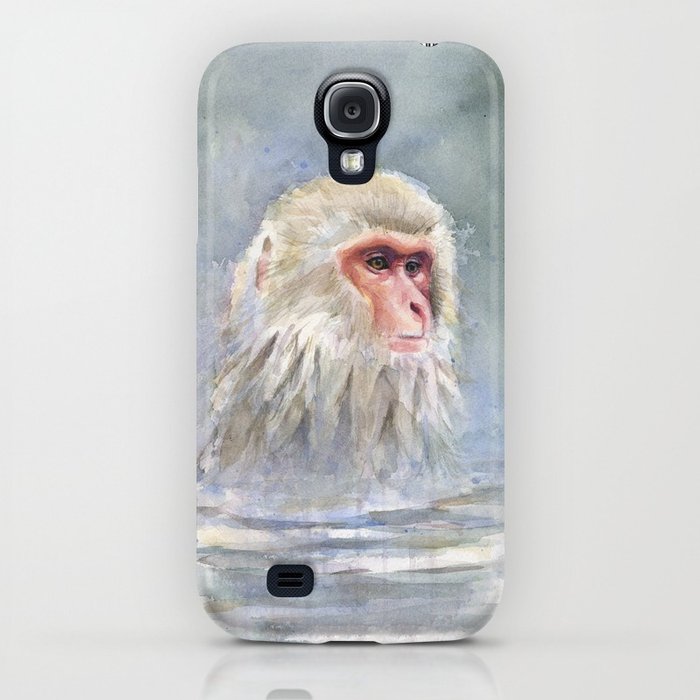 700x700 Snow Monkey Watercolor Animal Iphone Case By Olechka Society6