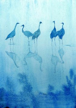 250x355 Antirealism Herons In The Mist ) (By Antaresse) Art