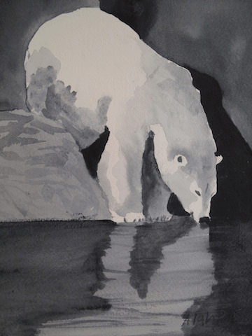 360x480 The Art House Monochromatic Watercolor