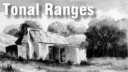 500x281 How To Paint A Monochrome Landscape In Watercolour