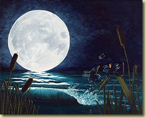 290x235 Watercolor And Acrylic Paintings Mystical, Animal Themes By