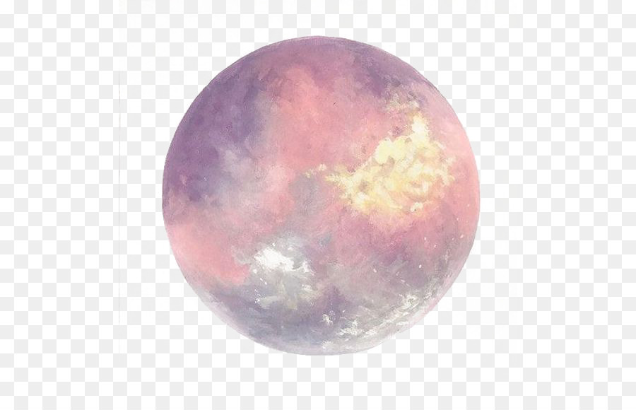 900x580 Full Moon Watercolor Painting Art