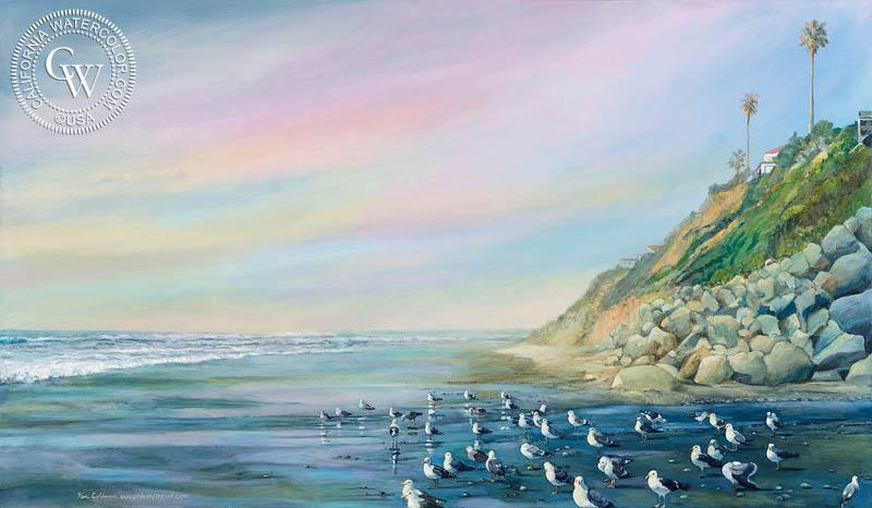 800x466 Moonlight Beach, A California Oil Painting By Ken Goldman