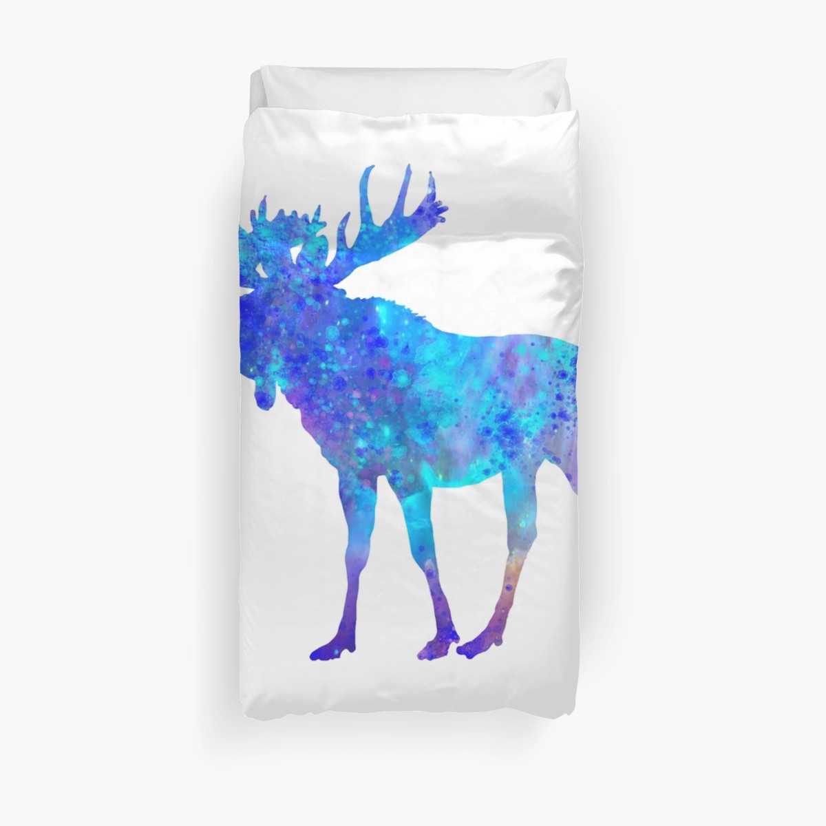 1200x1200 Moose Watercolor Art Duvet Covers By Maryedenoa Redbubble