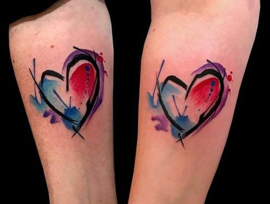 551x417 Creative Watercolor Hearts