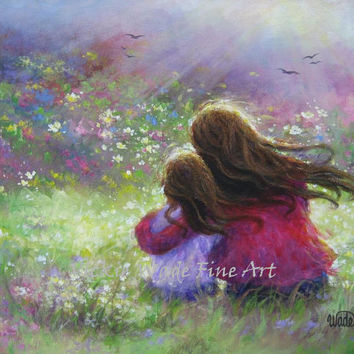 354x354 Beach Lovers Art Print Beach Couple Beach From Vickiewadefineart