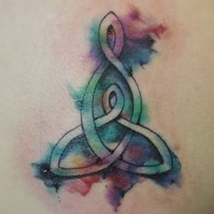 306x306 Mother Daughter Watercolor Tattoo