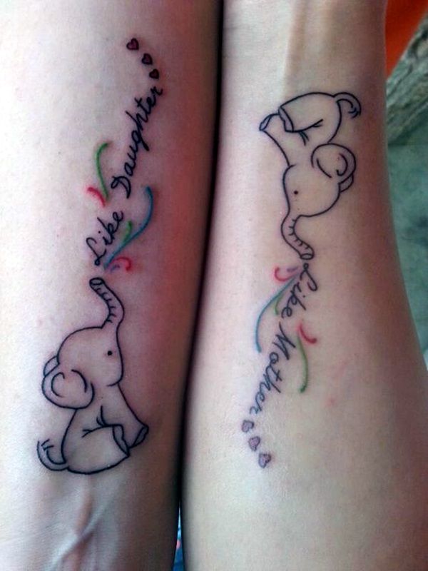 600x800 Mother Daughter Matching Tattoos Designs, Ideas And Meaning