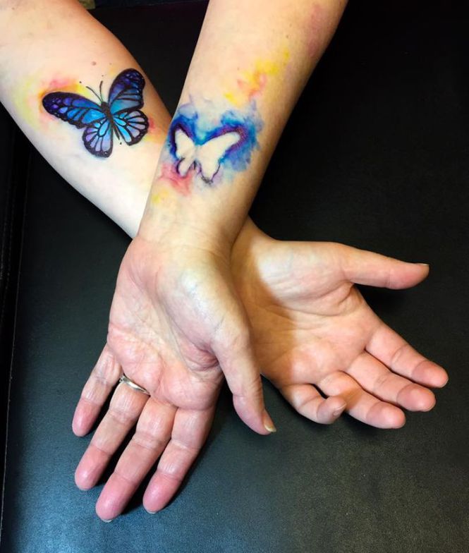 665x784 Watercolor Tattoos