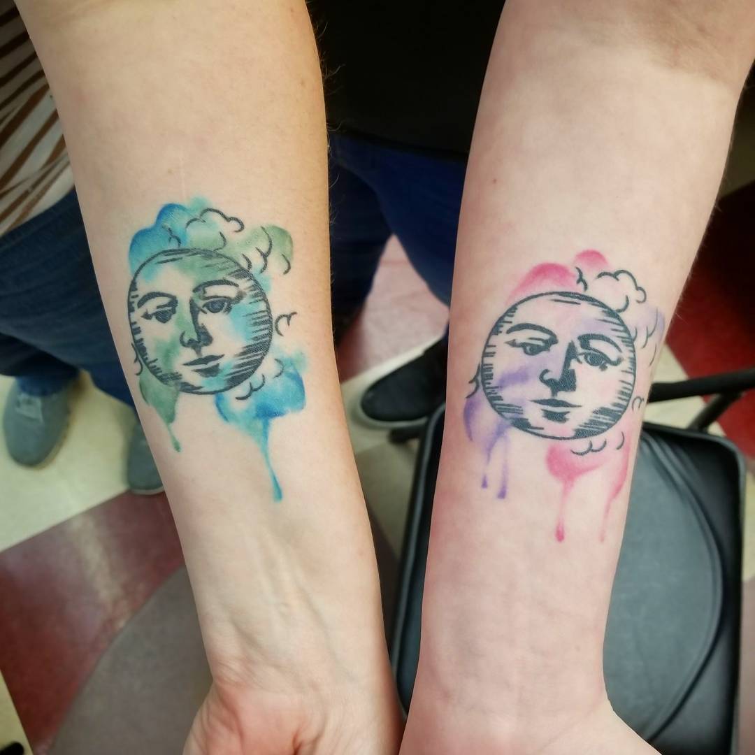 1080x1080 Sassy Watercolor Healed Mother Daughter Tattoo