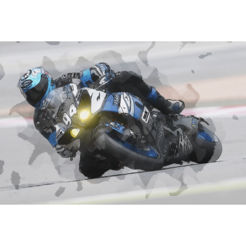 500x500 Motorcycle Watercolor