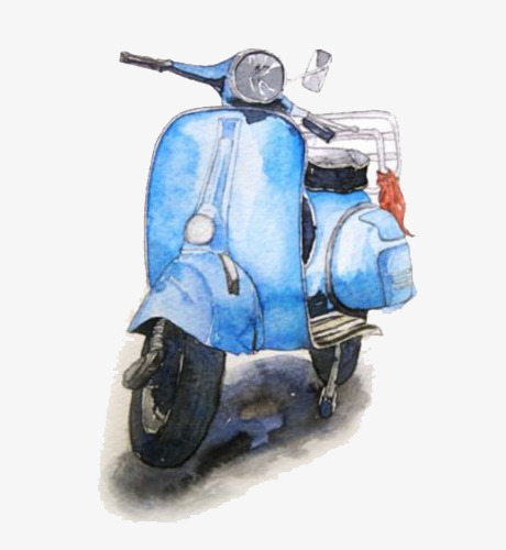 460x500 Watercolor Motorcycle, Watercolor Clipart, Motorcycle Clipart