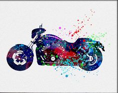 236x187 Motorcycle Watercolor Drawing Watercolor Art Watercolor Painting